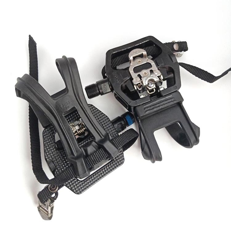 Commercial Sealed Bearing Spinning Bike Pedals with Toe Clips SPD Cleats JD-037V
