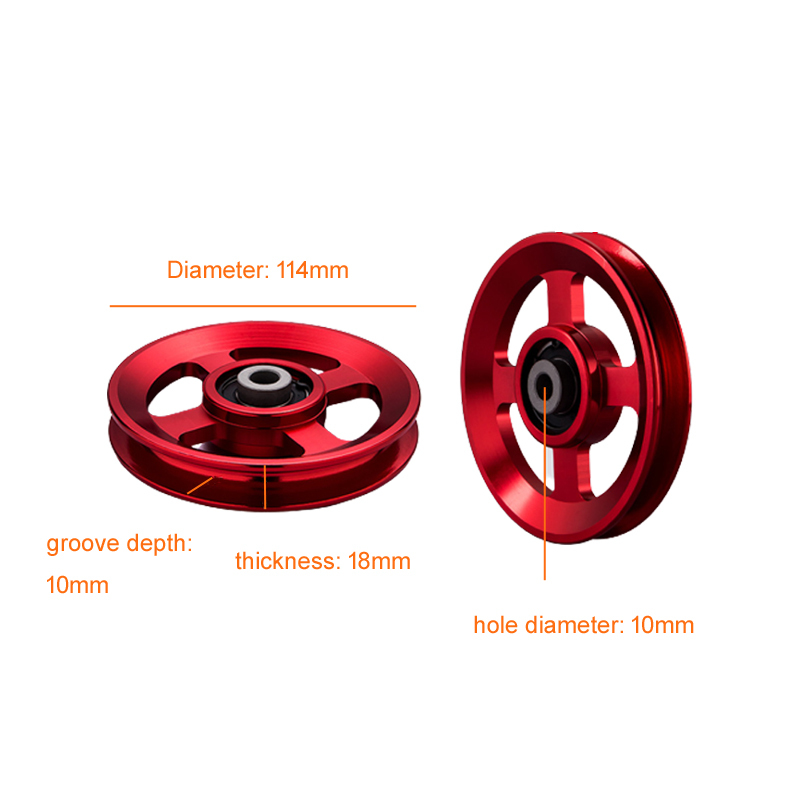 Aluminum  Pulley Wheel- Φ114*M10 #6361