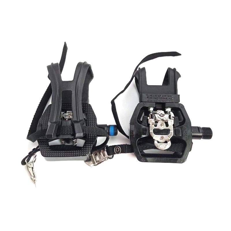 Commercial Sealed Bearing Spinning Bike Pedals with Toe Clips SPD Cleats JD-037V