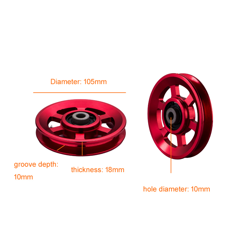 Aluminum  Pulley Wheel- Φ105*M10 #6363
