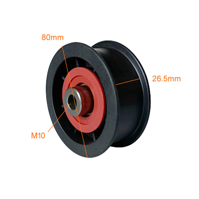 M10*80mm Nylon Pulley Wheel for 25mm Kevlar Belt 7752