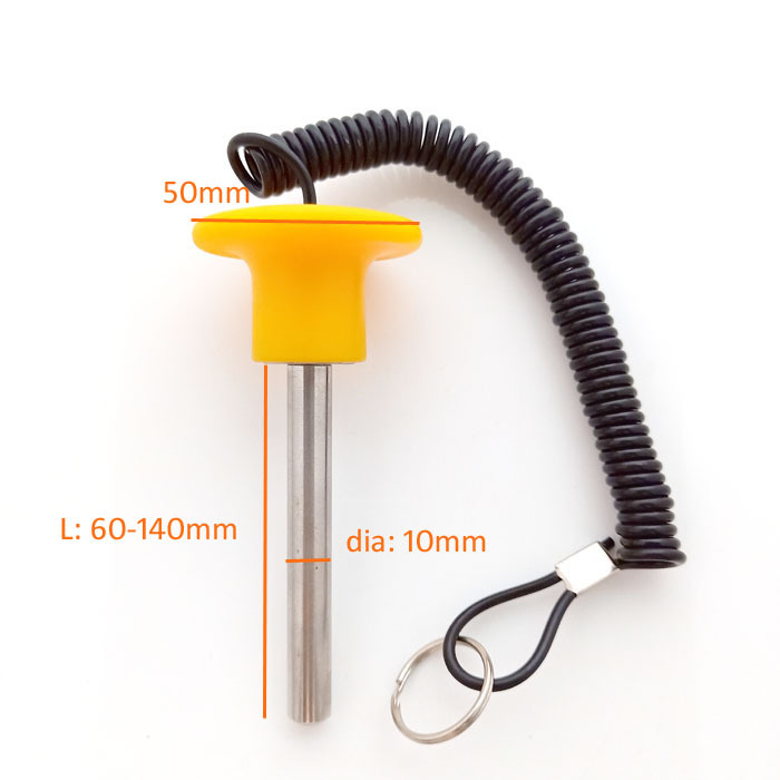 M10 Plastic Magnetic Weight Stack Pin with lanyard lock 7549