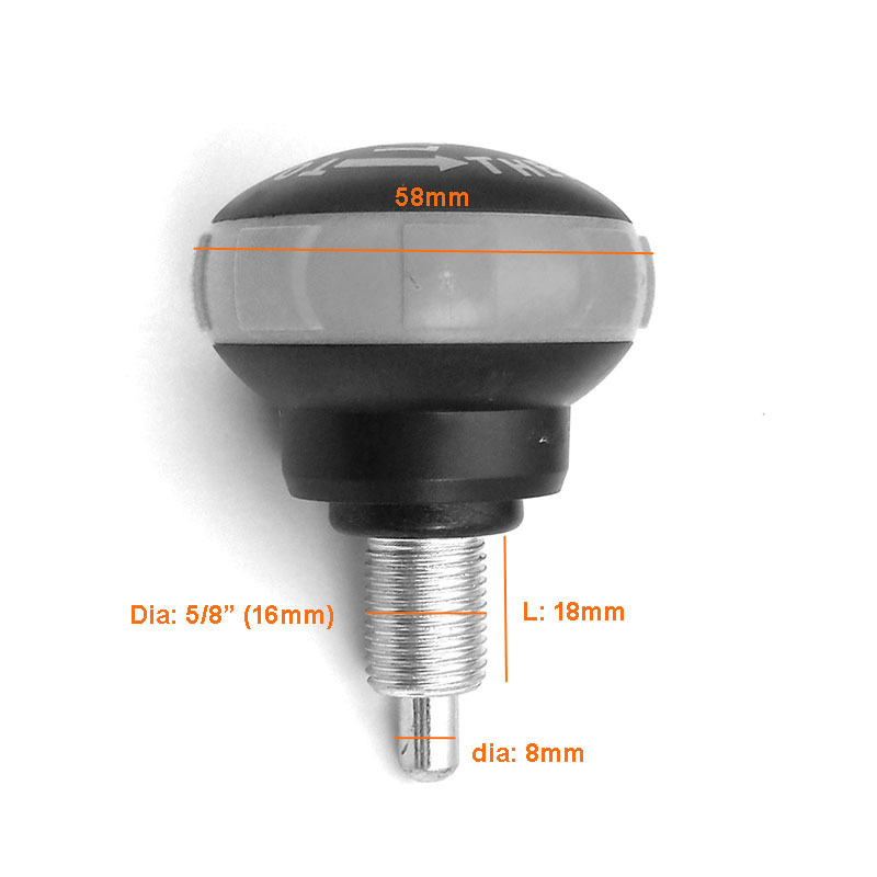 M16*1.5 Thread Pop pins Fitness Equipment Pull Pin Knob #7686-Y