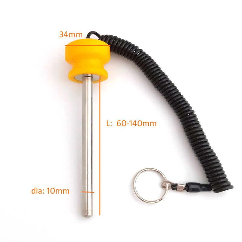 M10 Plastic Magnetic Weight Stack Pin with lanyard lock 7546