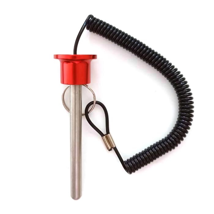 5/16" M8 Aluminum Magnetic Weight Stack Pin with lanyard lock 7550