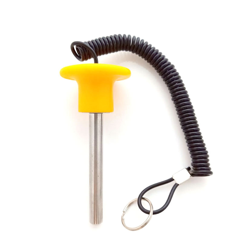 5/16" M8 Plastic Magnetic Weight Stack Pin with lanyard lock #7547
