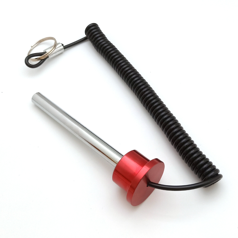 3/8" * 3-1/4"L(83mm)Alumunim Magnetic weight stack pin with lanyard #7770-083