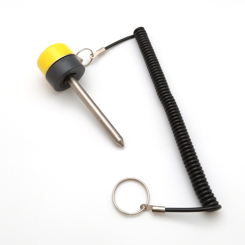 5/16" M8 Technogym pin with lanyard locking Selector Pin #7775