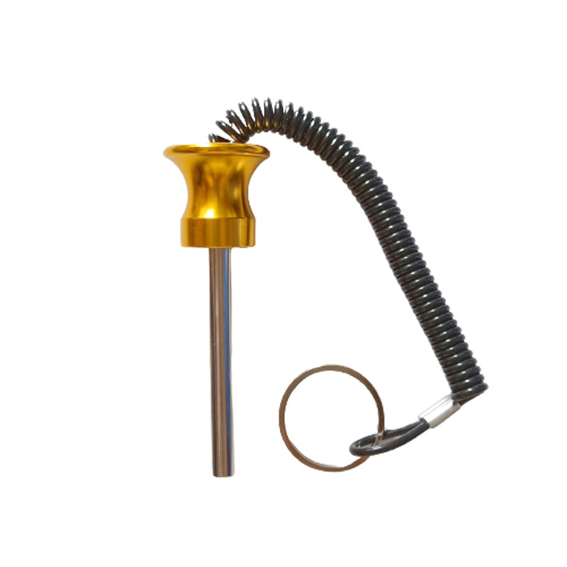 M10 Aluminum Magnetic Weight Stack Pin with lanyard lock 7562
