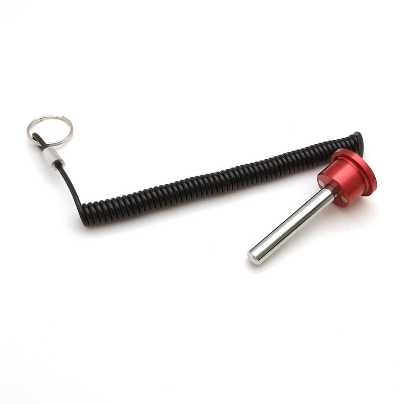 3/8" * 2-1/2"L (64mm)Alumunim Magnetic weight stack pin with lanyard #7770-064