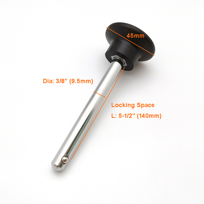 3/8" * 5-1/2"L(140mm) Ball Knob Weight Stack Locking Selector Pin #7016-140
