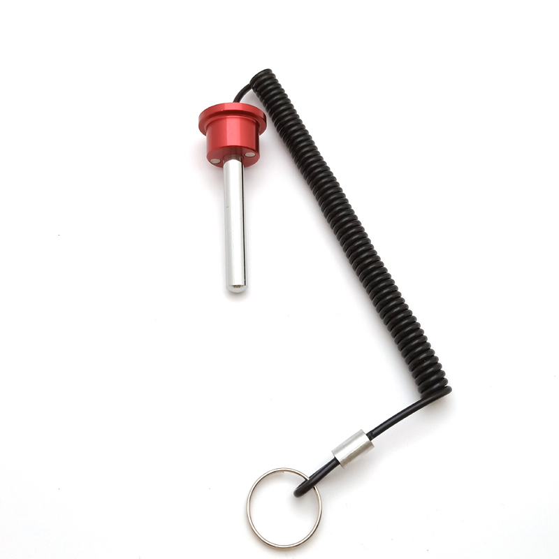3/8" * 2-1/2"L (64mm)Alumunim Magnetic weight stack pin with lanyard #7770-064