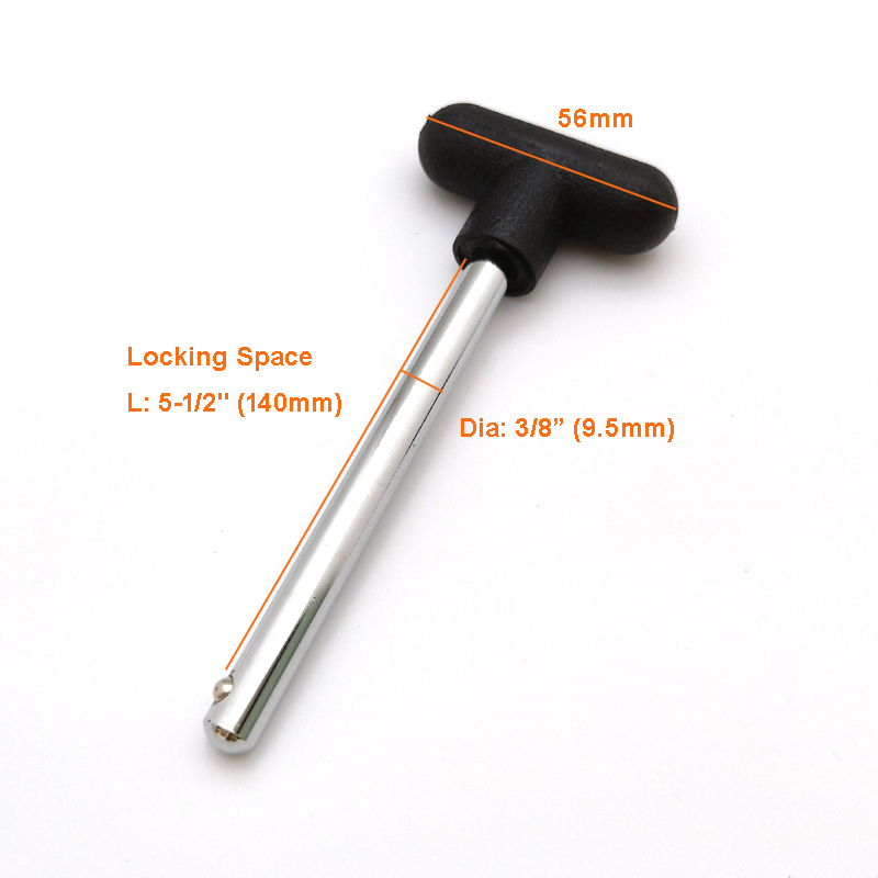 3/8" * 5-1/2"L(140mm) T Knob Weight Stack Locking Selector Pin #7067-140
