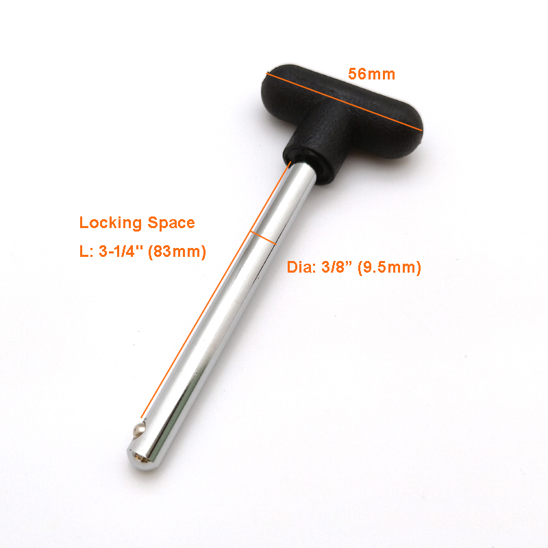 3/8" * 3-1/4"L(83mm) T Knob Weight Stack Locking Selector Pin #7067-083