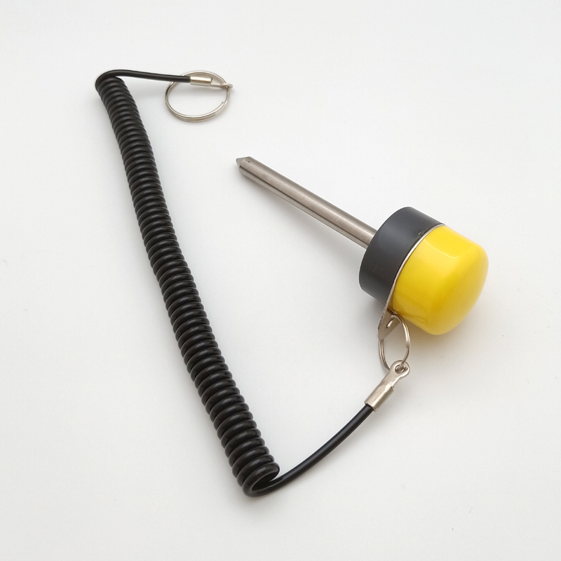 5/16" M8 Technogym pin with lanyard locking Selector Pin #7775