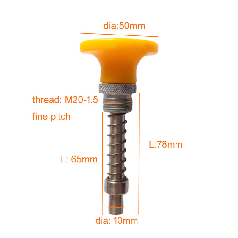 M20*1.5 Fine Thread Spring Loaded Pin Adjustment Level Release Pin #7522