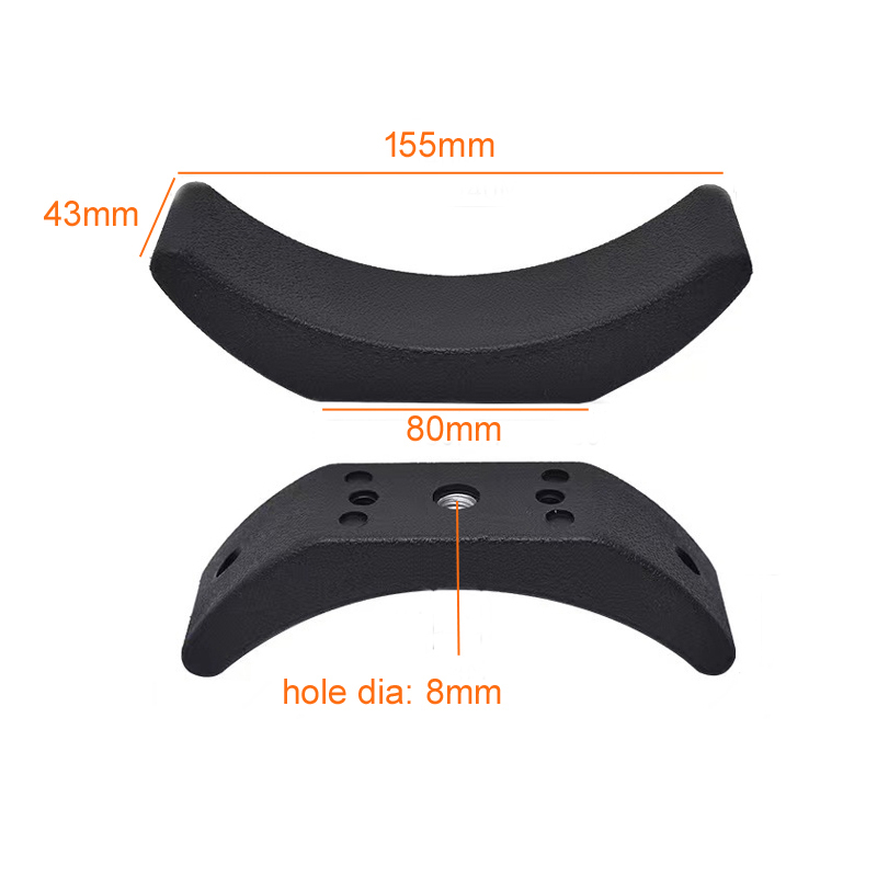 Rubber Dumbbell Saddle, L155*L80*W43*D8 #7604
