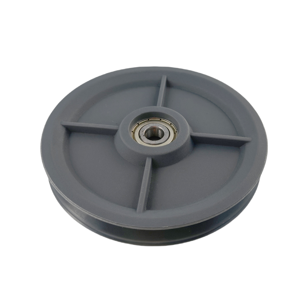 4-3/4" 120mm Nylon pulley with M10 hole compatible with Technogym,Grey #7750