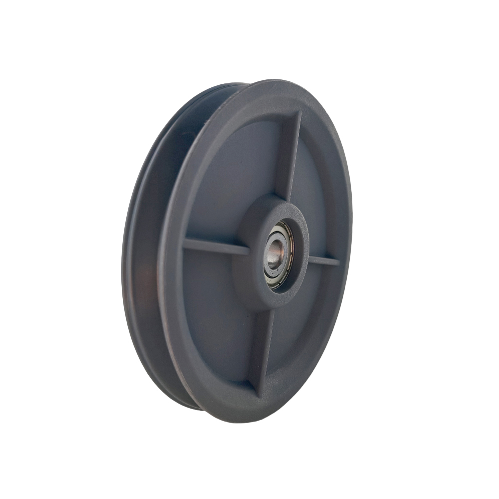 4-3/4" 120mm Nylon pulley with M10 hole compatible with Technogym,Grey #7750