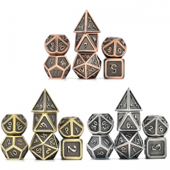 Plated Ancient Metal dice（Enamel）