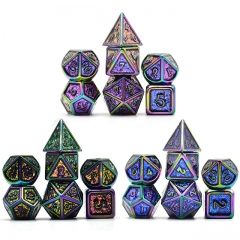 Colorful Plating Photosensitive Powder Metal dice（Enamel）with Metal Box
