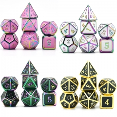 Colorful Plating Metal Dice（Enamel）with Metal Box