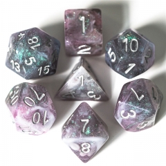 Resin  Galaxy Glitter Dice