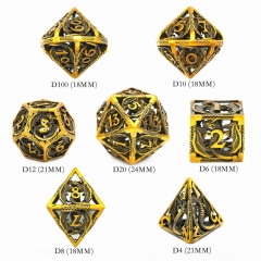 Hollow Metal DND Dice(Flying Dragon)