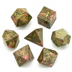 Unakite  Gemstone Dice