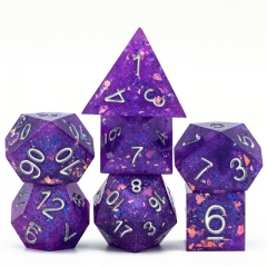 Purple Galaxy  Dice(Sharp handmade)