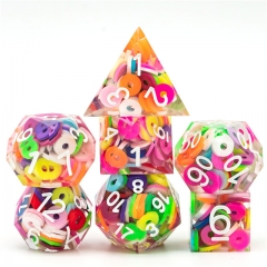 Handmade Daisies/Circles/Snowflakes Dice