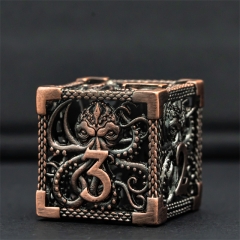 Hollow Metal DND Dice(Octopus)