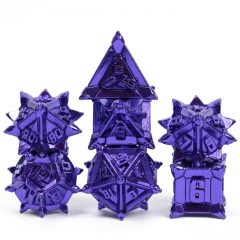 Electrophoresis Purple Metal Dice(Pinwheel) with Metal Box