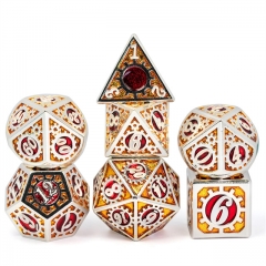 Orange&Red Metal Dice（Gearwheel）