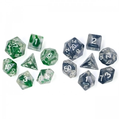 Magma Glitter Dice (White Font)