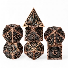 Ancient Metal Dice（City Wall Dragon）with Metal Box