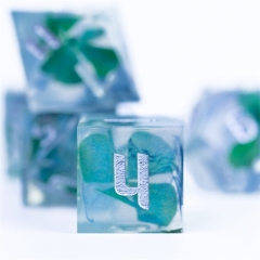 Handmade Real Four Leaf Clover Dice