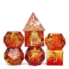 Handmade Flame Dice