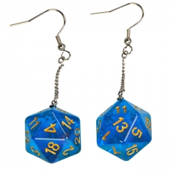 Aurora Earring Pendant Dice (D20)