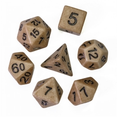 Brown Imitation Stone DND Dice（46g）