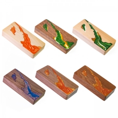 Milky Way Magma River Rectangular Wooden Box