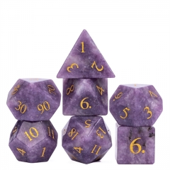 Lilac GemStone Dice