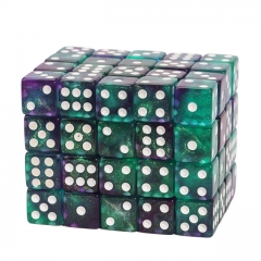 12mm Color Blend Glitter D6 Pip Dice