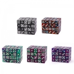 12mm Color Blend Glitter D6 Pip Dice