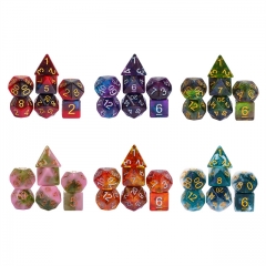 Mixed Two Color Glitter Dice