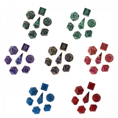 Colorful Metal Dice（Maze Dice）with Metal Box