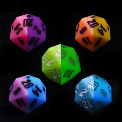 Silicone 55mm D20 Dice（Glow in the Dark）
