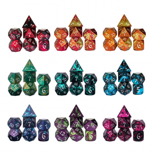 Anodized Colorful Aluminum Dice