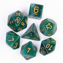 Monochrome Imitation Jade Dice for DND RPG MTG