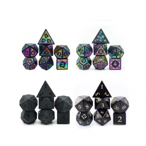 Obsidian Semi-Precious Gemstone Dice